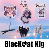 BlackCatKig | Hair Clips, Stickers & Keychains